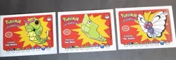 CATERPIE X METAPOD X BUTTERFREE LOT - WHOS THAT POKEMON VINTAGE 1997 - Image 1