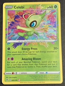 2020 Pokemon Celebi 009/185 Vivid Voltage Amazing Rare - Image 2