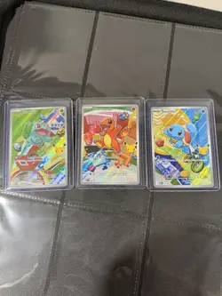 Pokemon First Partner Illustration Collection Series 1 Kanto Gen 1 Starters Set - Image 1