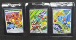 Pokemon First Partner Illustration Collection Series 1 Kanto Gen 1 Starters Set - Image 1