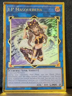 Yugioh I:P Masquerena MGED-EN035 1st Ed Gold Rare NM - Image 1