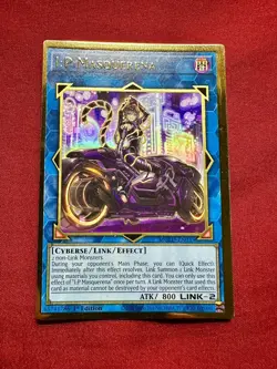 YuGiOh! I:P Masquerena - MGED-EN035 - 1st Ed - Premium Gold Rare - Alternate Art - Image 1