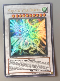 yugioh Majestic Star Dragon SOVR-EN040 1st Edition Ultra Rare near mint - Image 1