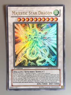 yugioh Majestic Star Dragon SOVR-EN040 1st Edition Ultra Rare near mint - Image 2