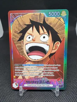 One Piece English OP13-001 Monkey D Luffy Alternate Art Rare - Image 1