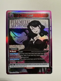 UNION ARENA Lust SR FullMetal Alchemist TCG NM UE09BT FMA 1-090 - Image 1