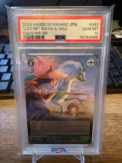 2023 WEISS SCHWARZ JPN DISNEY100 SR #042 "LAST HOPE" RAYA & SISU PSA 10 - Image 1