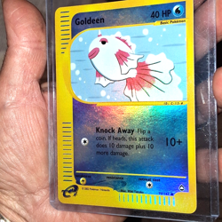 2002 POKEMON CARD GOLDEEN 78/147 REVERSE HOLO E READER AQUAPOLIS LP NICE WOTC - Image 1