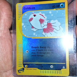 2002 POKEMON CARD GOLDEEN 78/147 REVERSE HOLO E READER AQUAPOLIS LP NICE WOTC - Image 2