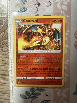 Pokemon Pokemon TCG Charizard 🔥 14/181 Sm-Team Up Reverse Holo Rare Card NM - Image 1