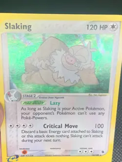 Slaking 12/109 Holo - ex Ruby & Sapphire Pokemon Card - LP - Image 3