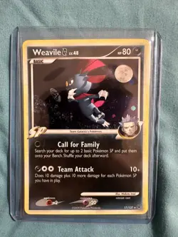 Pokemon Card - Weavile G Platinum 17/127 Holo Rare - Image 1