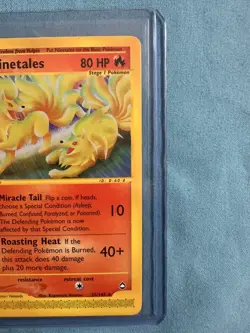 Ninetales 25/147 2002 Aquapolis Pokemon Card TCG WOTC Vintage Non Holo LP - Image 3