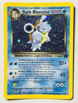 Dark Blastoise Holo Rare Team Rocket 3/82 1999 Pokemon Card LP SEE DESCRIPTION - Image 1