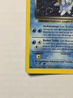 Dark Blastoise Holo Rare Team Rocket 3/82 1999 Pokemon Card LP SEE DESCRIPTION - Image 5