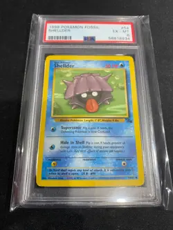 1999 Shellder #54 Fossil Set Common Original Pokemon Card PSA 6 - Image 1