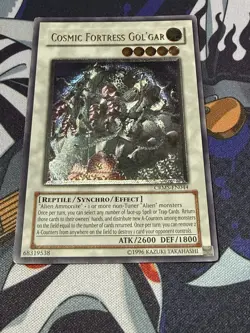 Yugioh CRMS-EN044 Cosmic Fortress Gol'Gar Ultimate Rare Unlimited Card - Image 1