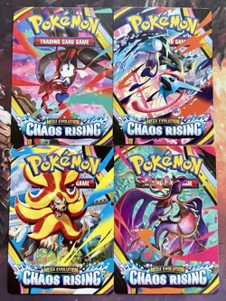 Chaos Rising Trainer Tips Card Art Set Pokemon Build & Battle Deck Exclusive NM - Image 2