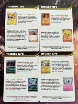 Chaos Rising Trainer Tips Card Art Set Pokemon Build & Battle Deck Exclusive NM - Image 4