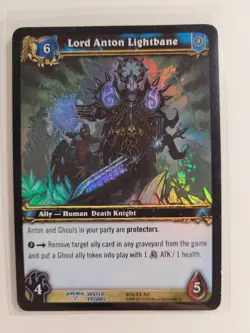 2008 World Of Warcraft Trading Cards- Lord Anton Lightbane - Image 1