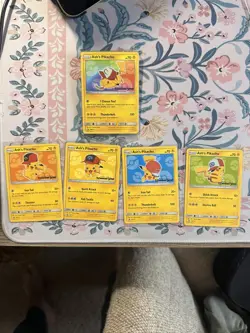 Ash's Pikachu Card Lot Sm 110, 111, 112, 114 and A Sealed Sm108 - Image 1