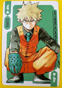 Katsuki Bakugo Clover 4 My Hero Academia Playing Cards From Japan - Image 2