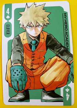 Katsuki Bakugo Clover 4 My Hero Academia Playing Cards From Japan - Image 3