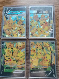 Pokemon TCG Pikachu 13-Card Holo Promo Lot: Pikachu V, V-UNION, Surfing VMAX - Image 3