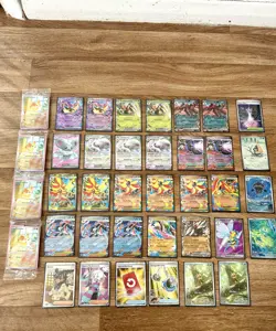 Pokemon Card Bundle 38 V EX Full Art Holo Rare Job Lot Collection Mixed Bundle - Image 1