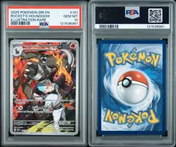 Pokemon TCG Team Rockets Houndoom Card #191/182 Destined Rivals PSA 10 - Image 2