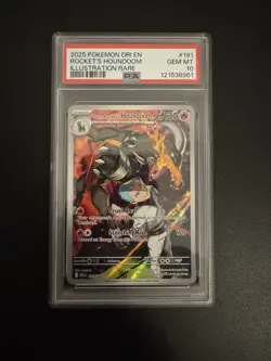 Pokemon TCG Team Rockets Houndoom Card #191/182 Destined Rivals PSA 10 - Image 4