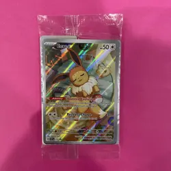 NM Pokemon SEALED Prismatic Evolutions Eevee Black Star Promo Card SVP 173 - Image 1