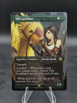 Tifa Lockhart (Borderless) (Chocobo Track Foil) - Final Fantasy MTG 0567 - NM - Image 1