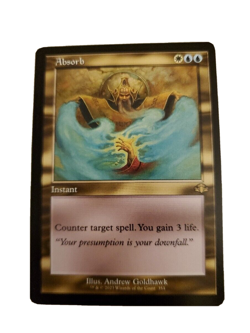 1x Absorb Retro Frame Dominaria Remastered MTG Magic the Gathering NM - Image 1