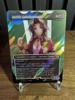 Aerith Gainsborough (Borderless) (Surge Foil) - FINAL FANTASY (FIN) MTG - Image 3