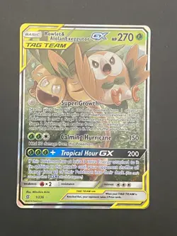 Rowlet & Alolan Exeggutor GX 1/236 - Ultra Rare - Pokemon Unified Minds - Image 1