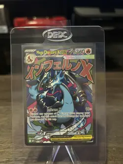 Pokemon TCG Mega Charizard X EX 023 Me: Mega Evolution Promo Holo - Image 1