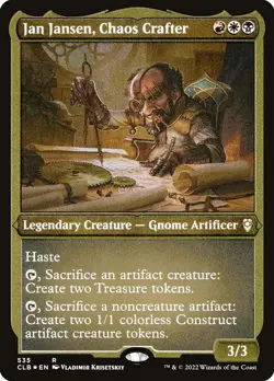 1x Jan Jansen, Chaos Crafter - Foil NM Eng MTG - Commander Legends Baldur's Gate - Image 1