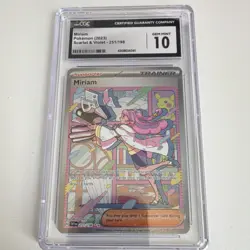 Pokemon Miriam 251/198 SV01 Scarlet & Violet Full Art Holo CGC 10 Trainer - Image 1
