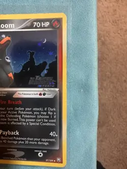 Pokemon Stamped Dark Houndoom 37 Team Rocket Returns Reverse Holo Vintage 37/109 - Image 3