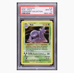 2002 Pokemon Legendary Collection Holo Muk #16 PSA 10 GEM MINT - Image 1