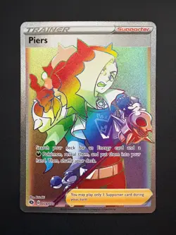Piers 078/073 Pokemon Champion's Path Rainbow Rare Near Mint (NM) 2020 - Image 1