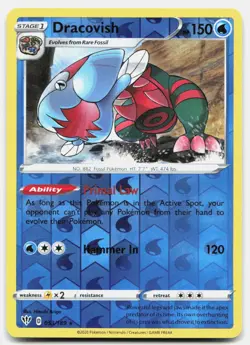 Dracovish Reverse Holo 053/189 Holo Rare Darkness Ablaze Pokemon Near Mint - Image 1