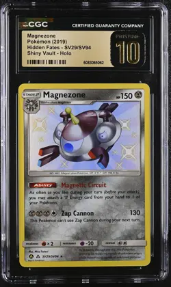 MAGNEZONE Shiny Vault Holo Hidden Fates #SV29 CGC Pristine 10 Pokemon - Image 1
