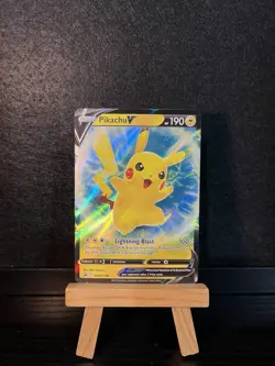 Pokemon - Pikachu V - SWSH198 - Sword & Shield Black Star Promo - Holo Promo NM - Image 1