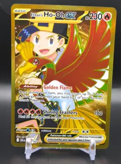Pokemon - Ethan's Ho-Oh EX 239/182 - Destined Rivals Gold Hyper Rare - Image 1