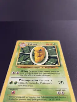 Pokemon '014 Kakuna 33/102 Uncommon Vintage WOTC 1999 NM - Image 2