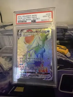 Pokemon TCG: Ice Rider Calyrex VMAX 202/198 Secret Rare- Chilling Reign PSA 10 - Image 1