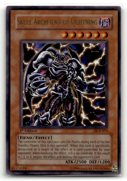 Skull Archfiend of Lightning DCR-073 1st Edition Ultra Rare Dark Crisis LP - Image 1