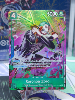One Piece TCG OP-15/EB04 Roronoa Zoro OP13–037 Treasure Rare English - Image 1